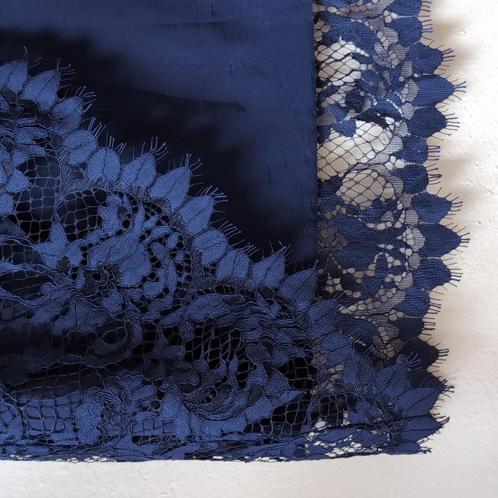For Love and Lemons Maui Waui Lace Skirt Navy, XS - Picture 9 of 9